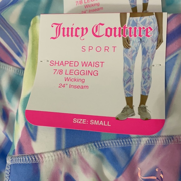 NWT Juicy Couture Sport Kaleidoscope 7/8 Leggings - Picture 11 of 13